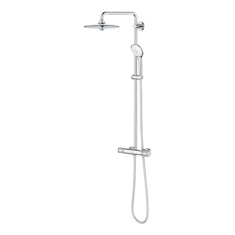 Euphoria System 260 Shower System With Thermostatic Mixer For Wall