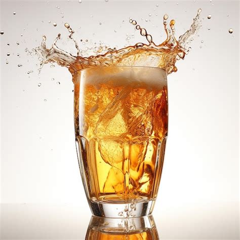 Premium AI Image | Beer splash on background