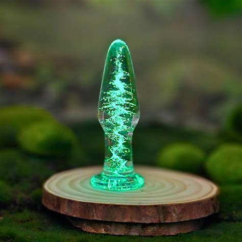 Glow In The Dark Glass Slim Anal Butt Plug Beginner Anal Play Sex Toys For Men Women Couples Etsy