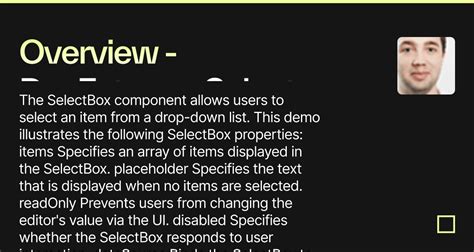 Overview DevExtreme Select Box Forked Codesandbox