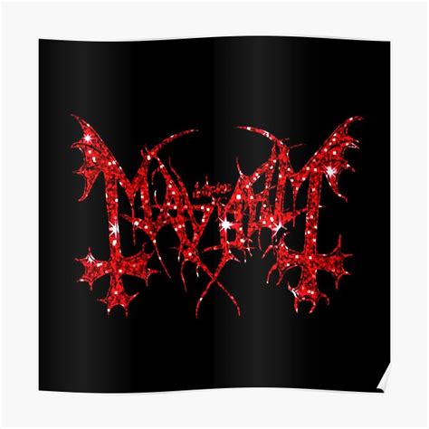 "Mayhem Band Logo Death Metal Black Metal" Poster by OgTopp | Redbubble