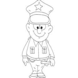 Coloriages Policier M Tiers Et Professions Dessins Colorier