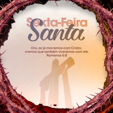 Amanhã É Sexta-feira Santa - Sexta-Feira Santa Social Media PSD Editável [download] - Designi