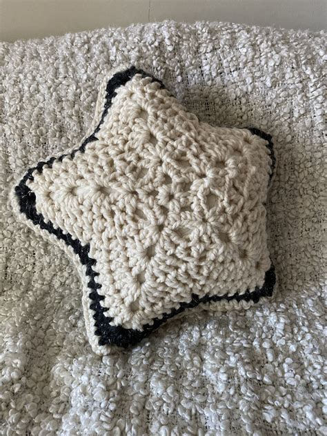 Stellar Star Pillow Crochet Pattern Easy Star Pillow Galaxy Pillow