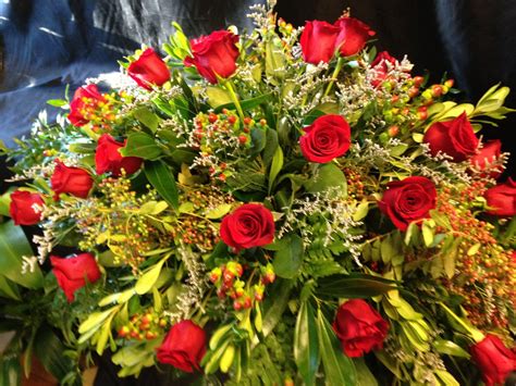 Red Roses Casket spray in Charleston, SC | The Greenery Florist