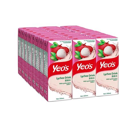 Yeos Lychee Packet Drink Case Shopee Singapore