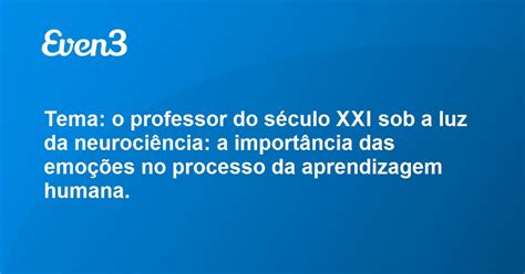 Acesse Sua Conta Tema O Professor Do S Culo Xxi Sob A Luz Da