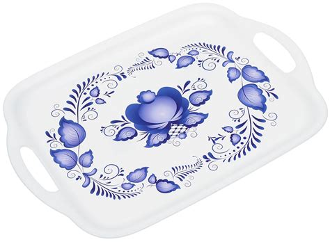 Поднос Гжель Рисунок (111 Фото)