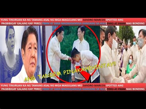 SANDRO MARCOS GINAWA ITO KAY PANGULONG DUTERTE PBBM PINURI SA PAGIGING