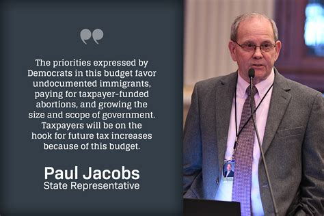 Rep. Jacobs – Unbalanced Budget Hits Illinoisans with Tax Hikes - Paul