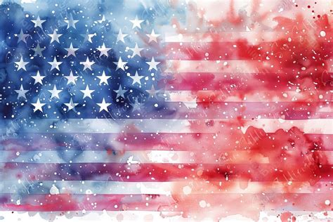 American Flag Watercolor Art Graphic By Sun Sublimation · Creative Fabrica