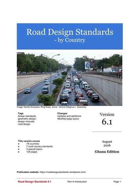 (PDF) Road design standards 6.1