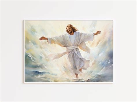 Jesus Walking on Water Jesus Picture Jesus Painting Jesus - Etsy