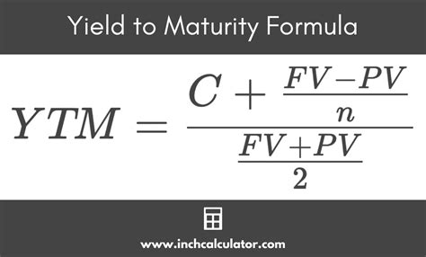 Yield To Maturity Calculator Calculate Ytm For Bonds Inch Calculator