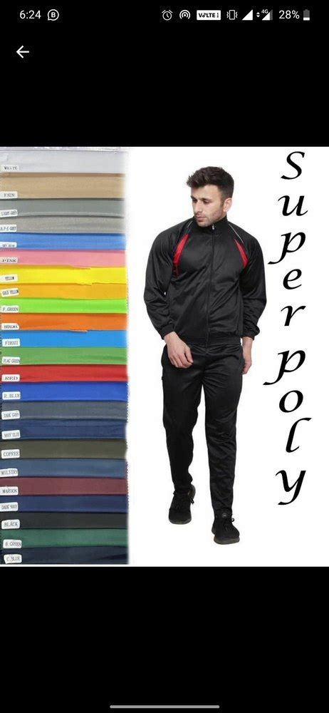 Plain Solids Super Poly Tracksuit Fabric Multiple At Best Price In Surat