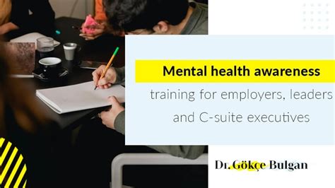 Mental Health Awareness Training For Employers And Leaders