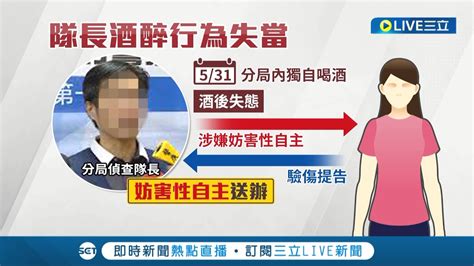 偵查隊長值班還可以喝酒 人民保母酒後行為失當 涉妨害性自主遭停職處分 分局絕不護短｜記者 黃昕晟 柯佩瑄｜【live大現場