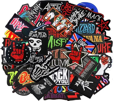 Amazon Patches Random Rock Music Band Iron Sew On Embroidered