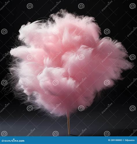 Sweet Cotton Candy Square Illustration Stock Illustration