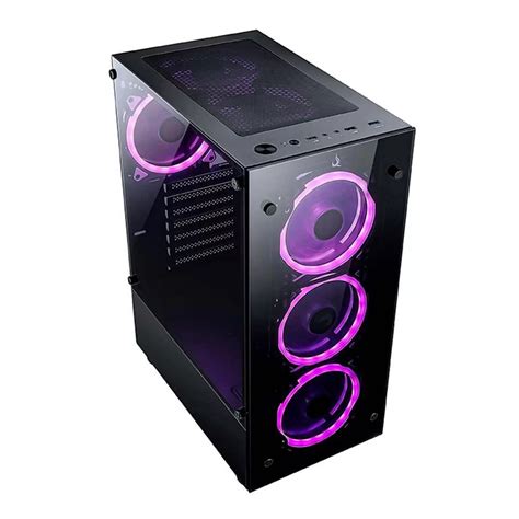 Gabinete Gamer Rise Mode Glass X Mid Tower Lateral Em Vidro Fum Nextpc