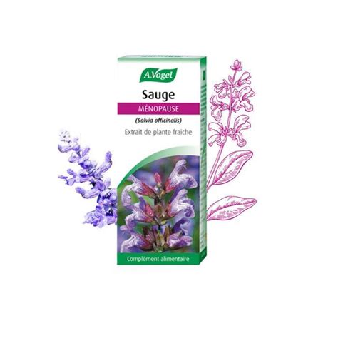 Extrait de plante fraîche Sauge 50ml A Vogel France Easypara