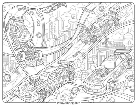 Hot Wheels Car Coloring Pages Printable 2025