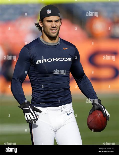 Denver Broncos Wide Receiver Eric Decker 87 Warms Up Before An Nfl