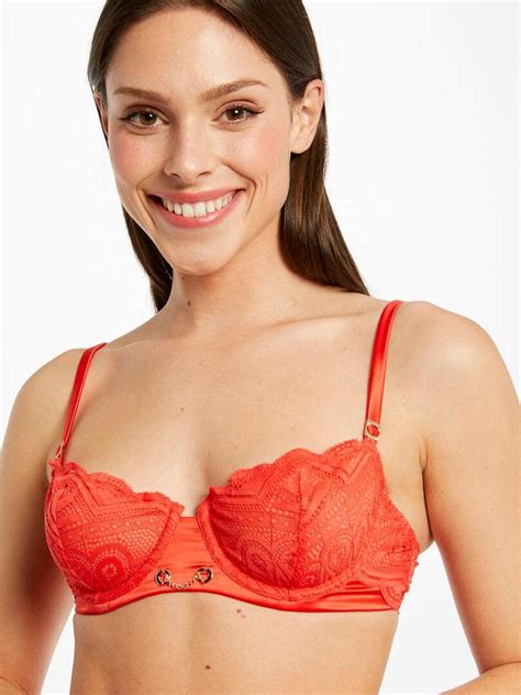 Soutien Gorge Armatures Laura Morgan Lingerie Rouge Kiabi