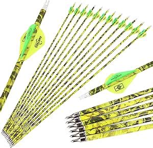 Amazon ZSHJGJR 30 Carbon Arrows 500 Spine Archery Hunting Arrows