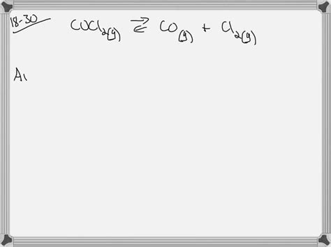 SOLVED Consider The Following System At Equilibrium At 600 K COCl2 G