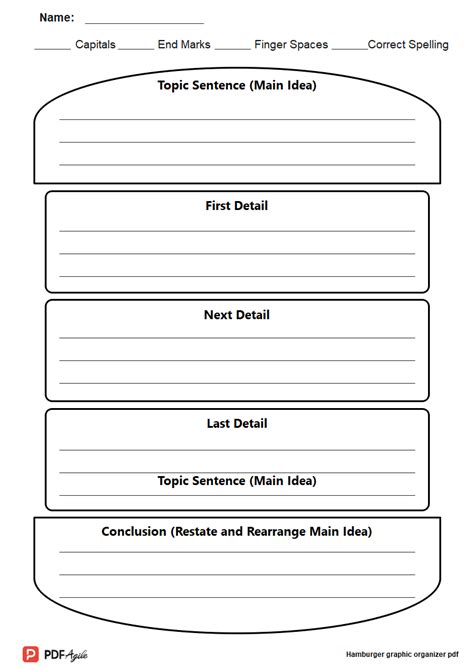 5 Paragraph Essay Graphic Organizer Printable