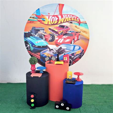Locação Decoração Mini Kit Festa Hot Wheels Pegue Monte Ag Elo