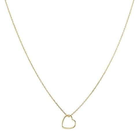 Gold Open Heart Necklace from The Dotty House