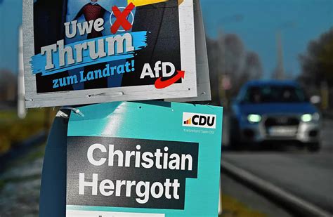 Schleiz Afd Kandidat Verpasst Landratsposten In Th Ringen Cdu Mann