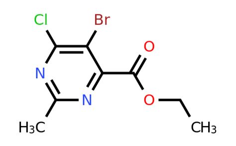 CAS 1393562 93 0 Ethyl 5 Bromo 6 Chloro 2 Methylpyrimidine 4