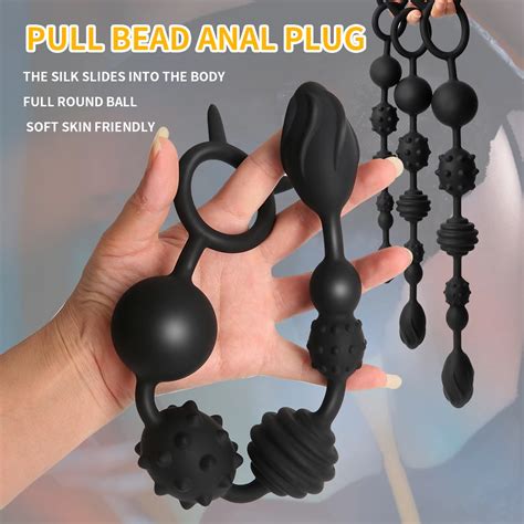 48cm Anal Beads Orgasm Vagina Plug Play Pull Ring Ball Anal Stimulator