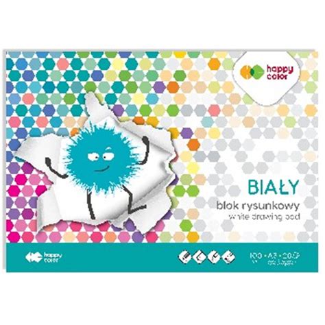 Happy Color blok rysunkowy biały a3 100g 20 ark