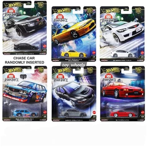 Hot Wheels Ronin Run 2 Seal Case Set Of 5pcs Premium Car Culture 2025