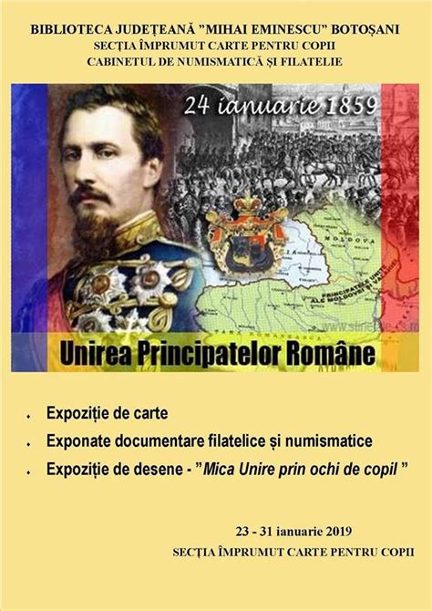 Manifestări dedicate Unirii Principatelor la Biblioteca Judeţeană