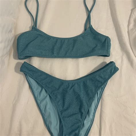 Blue Sparkly Pacsun Bikini Looks So Similar To Depop