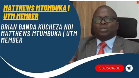 BRIAN BANDA KUCHEZA NDI MATTHEWS MTUMBUKA UTM MEMBER 2024 YouTube