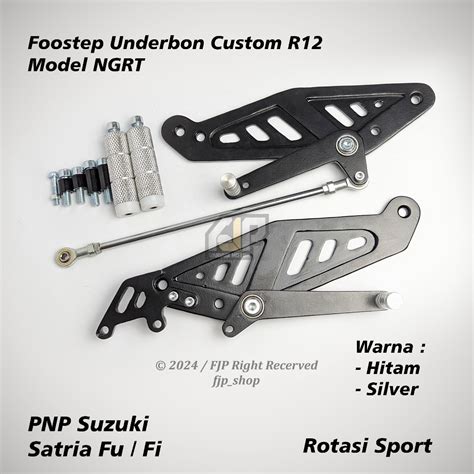 Jual Foostep Underbon Cutting CNC Suzuki Satria Fu 150 Custom R12 Tebal