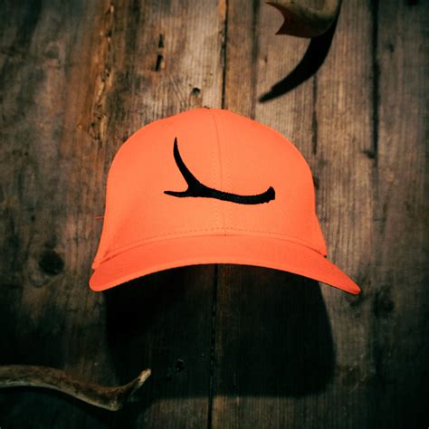 Blaze Orange Hunting Hat Deer Hunting Antler Hat Okayest Hunter