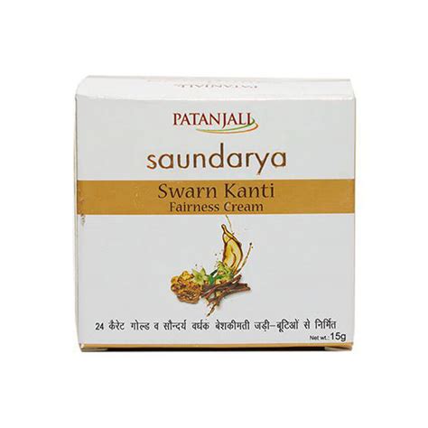 Patanjali Saundarya Swarn Kanti Fairness Cream 15g Price In India Buy Patanjali Saundarya