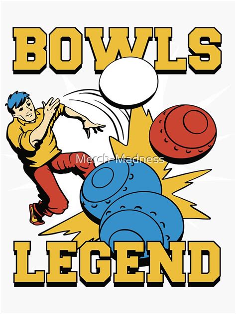 "Funny lawn bowls" Sticker for Sale by Merch-Madness | Redbubble