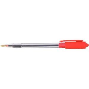 Stylo bille rétractable Wiz pointe moyenne 1mm rouge MilBulles