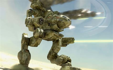 Download Epic Battle Of Battletech Mechs In Action Wallpaper