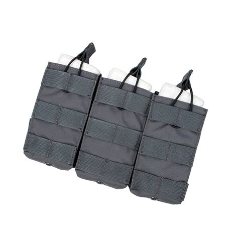 Specwarfare Airsoft Tmc Tactical Open Top Triple Mag Pouch Wolf Grey