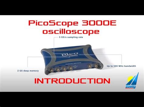 PicoScope 3000E From Saelig Introduction YouTube