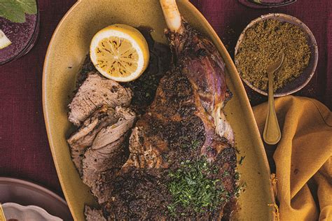 Roasted Leg Of Lamb With Zaatar And Pomegranate Glaze Recipe Spinneys UAE